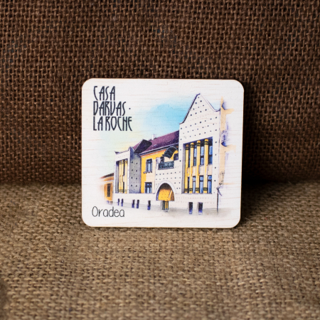 Oradea - Magnet De Frigider suvenir, Acuarela, Casa Darvas La Roche, Art Nouveau, Oradea