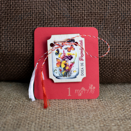 Martisor din lemn, "Doza de primavara" [1]