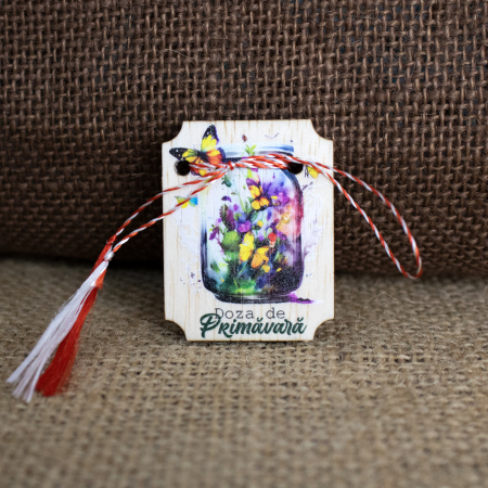 Martisor din lemn, "Doza de primavara"