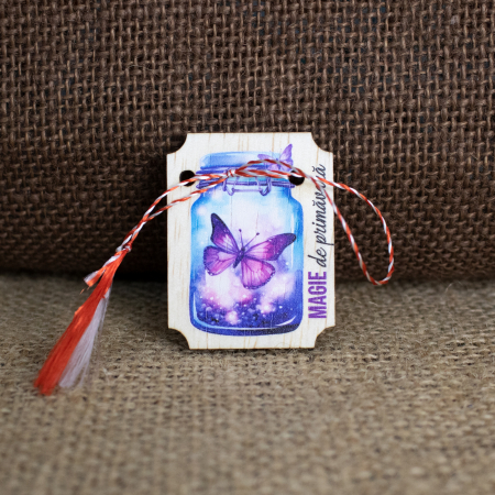 Martisor din lemn, "Magie de primavara"