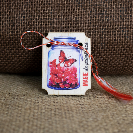 Martisor din lemn, "Magie de primavara"