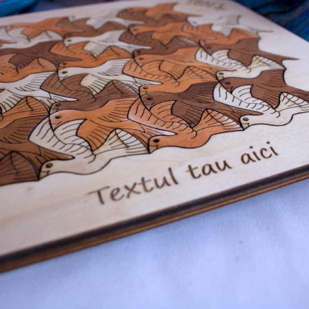 Puzzle Personalizat Educativ Pentru Copii , Din Lemn, “Pasari” [4]