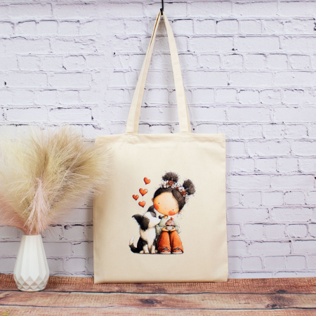 Sacosa design original - Sacosa din bumbac, Crește-ți propria lume