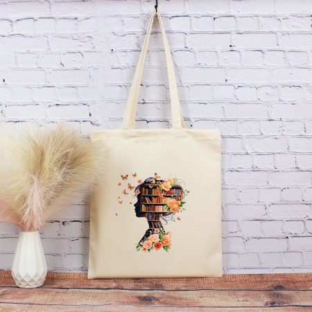 Sacosa design original - Sacosa din bumbac, Cultivă-ți imaginația