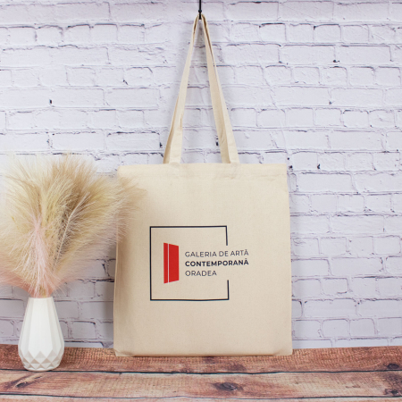 Design de artist - Sacoșă din bumbac „Galeria de Artă Contemporană” – Colecția Design de Artist by Ștefan Postol