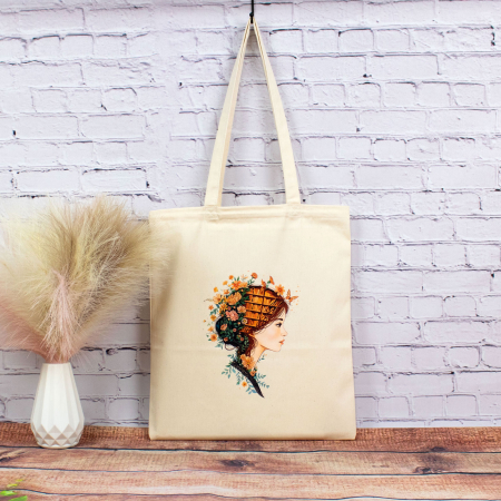 Sacosa design original - Sacosa din bumbac, Mindful Reading