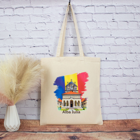 Sacose bumbac - Sacosa din bumbac, suvenir, Alba Iulia (editie de 1 Decembrie)