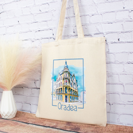 Sacosa din bumbac, suvenir, Casa Poynar, Oradea [2]