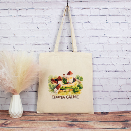 Cetatea Calnic - Sacosa din bumbac, suvenir, Cetatea Calnic