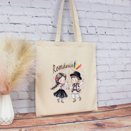 Sacosa din bumbac, suvenir, Românași, așa cum suntem [2]