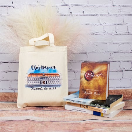 Sacosa suvenir Destinatii Turistice - Sacosa din bumbac, suvenir, Muzeul de Arta Cluj Napoca, dimensiune 22 x 26 cm