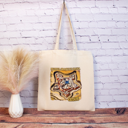 Oradea - Sacosa din bumbac, suvenir, Muzeul Orasului Oradea, Cetatea Oradea