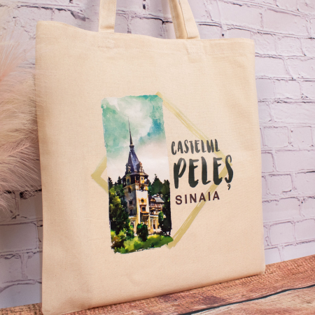 Sacosa din bumbac, suvenir, Peles [4]