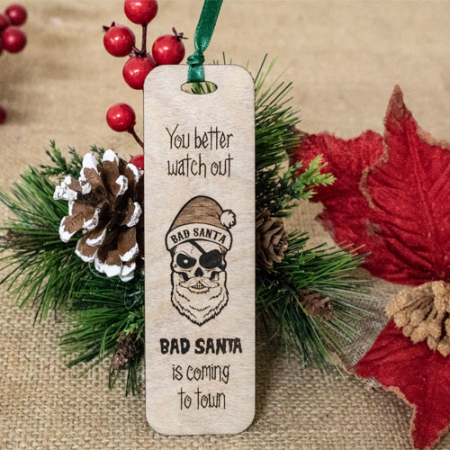 Semn de carte Martisor - Semn de carte "Bad Santa"