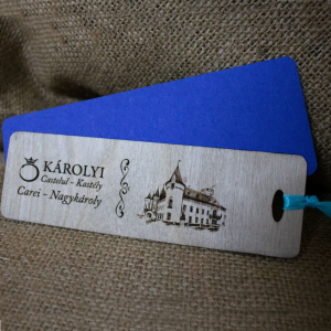 Castelul Karolyi, Carei - Semn de carte din lemn, gravat Castelul Karolyi Carei