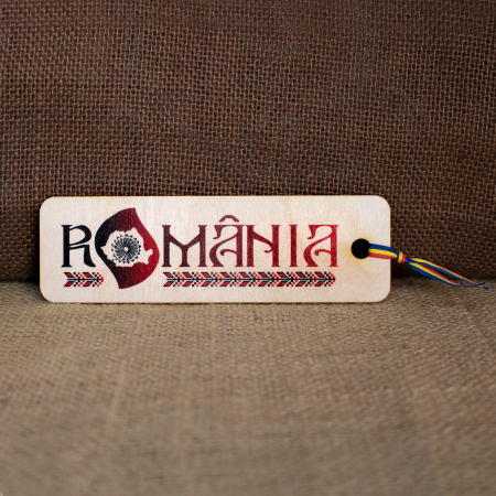 Colectia Semne de carte Suvenir - Semn De Carte suvenir, Din lemn, acuarela,Visit Romania