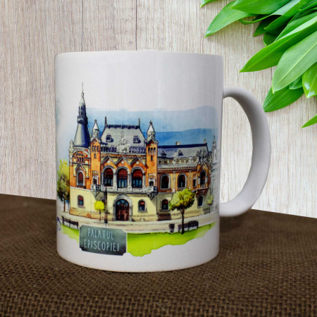 Cana suvenir Oradea  - cele mai frumoase cladiri Art Nouveau (set 4 bucati) [6]