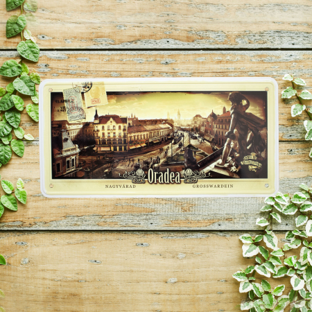 Tablou metalic decorativ suvenir Belle Epoque Oradea (set 6 bucati) [7]