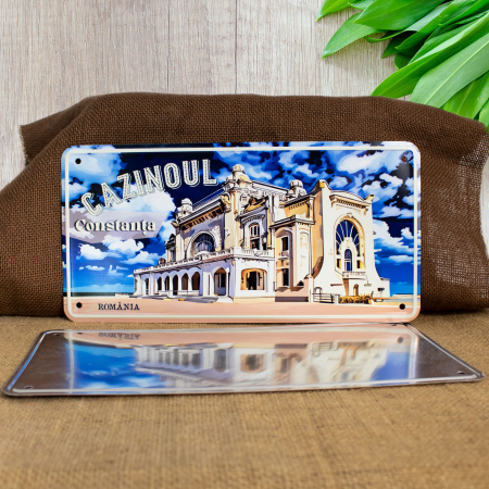Colectia "Visit Romania" - Tablou metalic decorativ suvenir, Cazinoul din Constanta