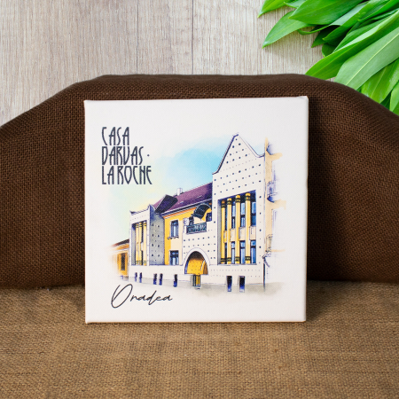 Tablou suvenir - Tablou suvenir, imprimat pe canvas,  Casa Darvas La Roche, Art Nouveau, Oradea