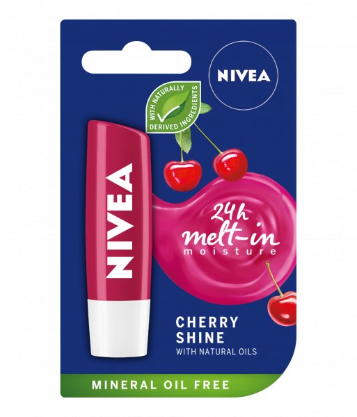 Balsam de Buze Nivea Lip Care Cherry Shine, 4.8g [1]