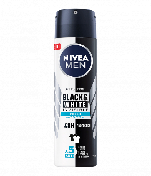 Deodorant Spray Antiperspirant Nivea Black & White Invisible Fresh 48h, 150ml [1]
