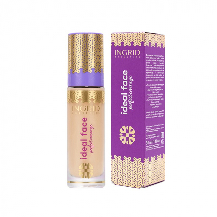 Fond de ten Ingrid Cosmetics Ideal Face, 10 - Light Ivory, 30ml [1]