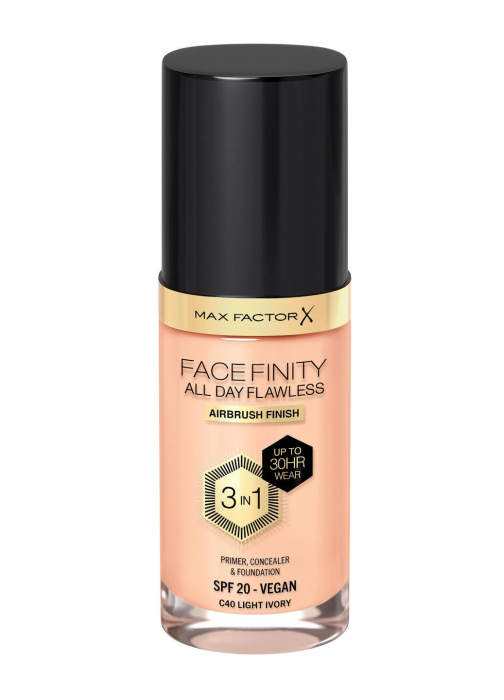 Fond de ten Max Factor All Day Flawless Vegan, C40 - Ligh ivory, 30ml [1]