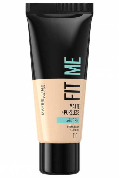 Fond de ten Maybelline New York Fit Me Matte & Poreless, 110 - Porcelain, 30ml [1]