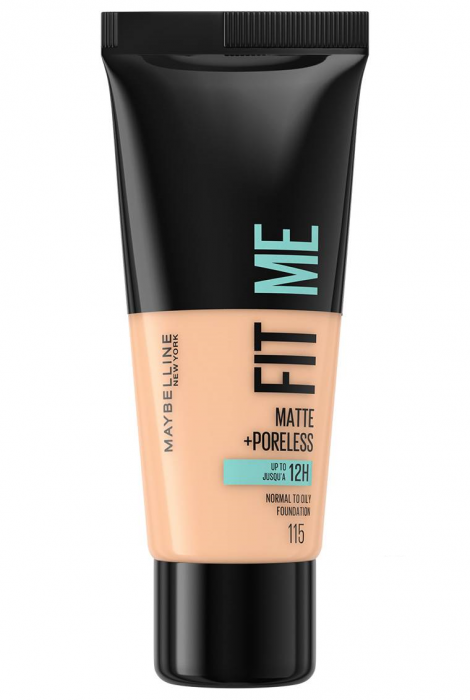 Fond de ten Maybelline New York Fit Me Matte & Poreless, 115 - Ivory, 30ml [1]
