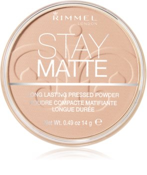 Pudra compacta Rimmel London Stay Matte 03 Peach Glow, 14 g [1]