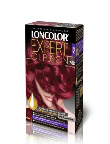 Vopsea de par fara amoniac Loncolor Expert Oil Fusion 7.62 Rosu Intens, 100ml [1]