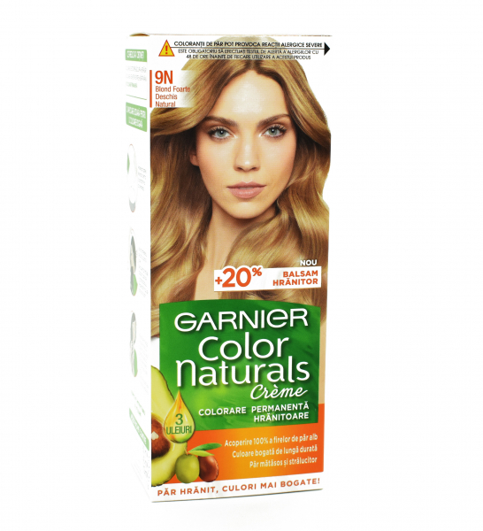 Vopsea de par permanenta Garnier Color Naturals 9N Blond Foarte Deschis Natural,112ml [1]