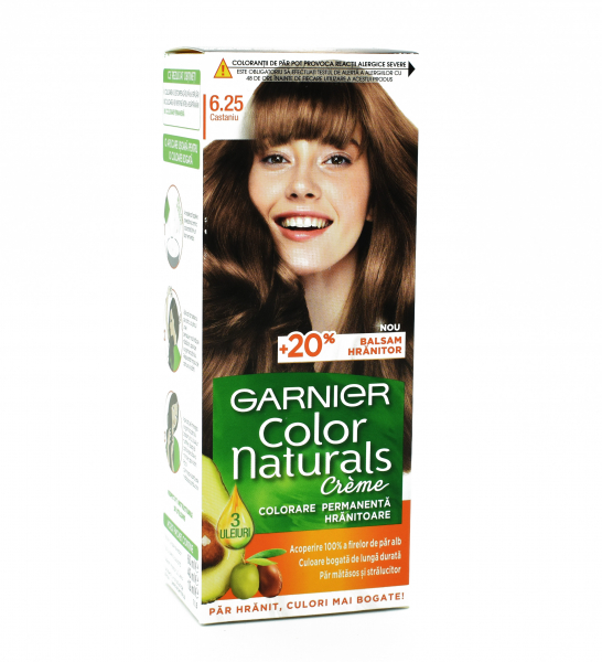 Vopsea de par permanenta Garnier Color Naturals 6.25 Castaniu, 112ml [1]