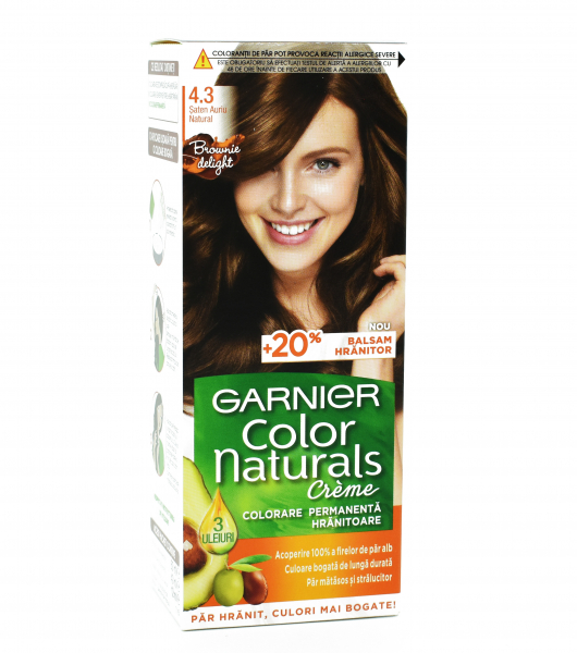 Vopsea de par permanenta Garnier Color Naturals 4.3 Saten Auriu Natural, 112ml [1]