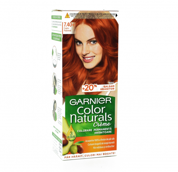 Vopsea de par permanenta Garnier Color Naturals 7.40+ Cupru Pasional ,112ml [1]
