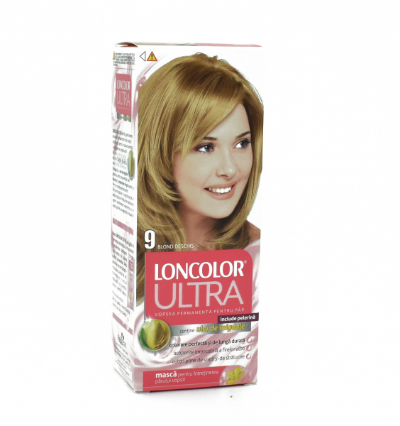 Vopsea de par permanenta Loncolor Ultra 9 Blond Deschis, 110ml [1]