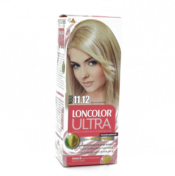Vopsea de par permanenta Loncolor Ultra 11.12 Blond Nordic, 110ml [1]