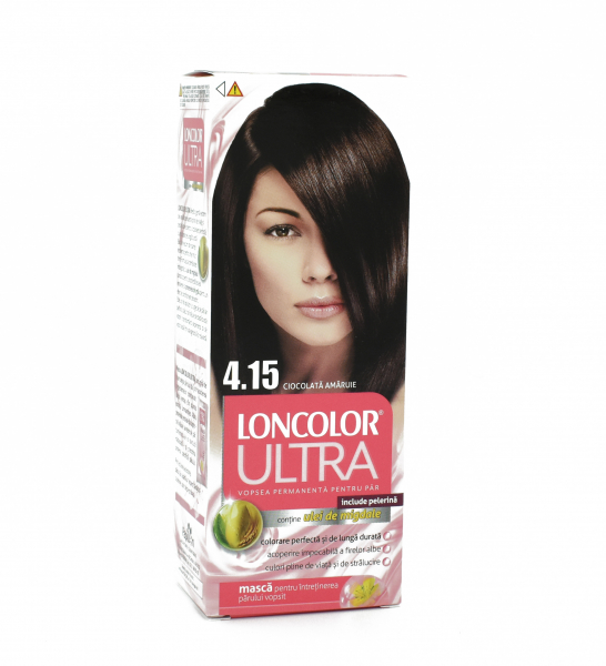 Vopsea de par permanenta Loncolor Ultra 4.15 Ciocolata Amaruie, 110ml [1]