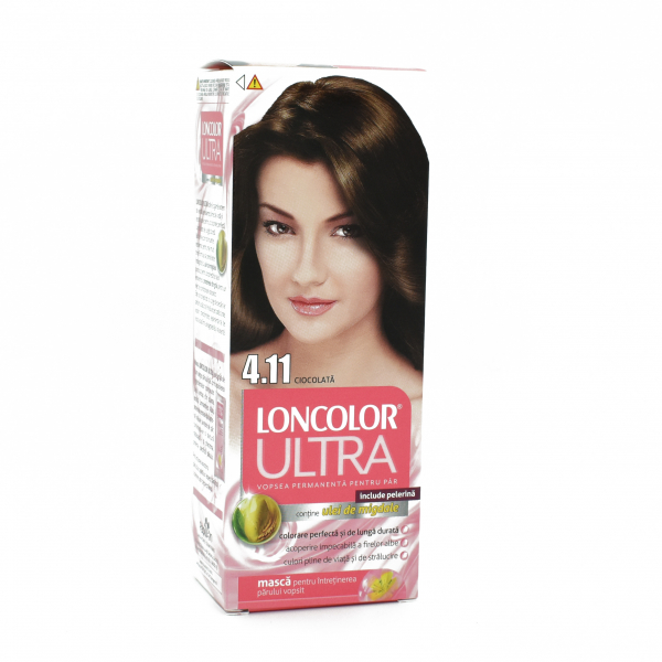 Vopsea de par permanenta Loncolor Ultra 4.11 Ciocolata, 110ml [1]