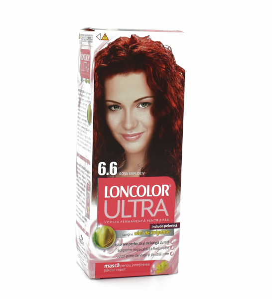 Vopsea de par permanenta Loncolor Ultra 6.6 Rosu Exploziv, 110ml [1]