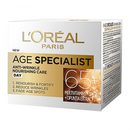 Creme de fata - Crema antirid pentru fata L'Oreal Paris Age Specialist 65+ de zi, 50 ml