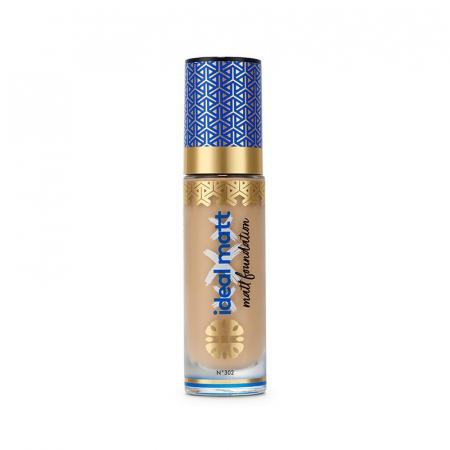 Ingrijire Ten - Fond de ten Ingrid Cosmetics Ideal Matt, 302 - Light Sun, 30ml
