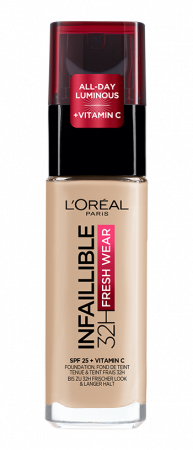 Fond de Ten - Fond de ten L'oreal Paris Infaillible Fresh Wear 32h, 130 - True beige, 30ml