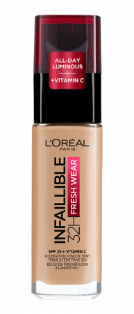 Fond de Ten - Fond de ten L'oreal Paris Infaillible Fresh Wear 32h, 140 - Golden Beige, 30ml
