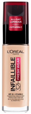 Fond de Ten - Fond de ten L'oreal Paris Infaillible Fresh Wear 32h, 20 - Ivory, 30ml