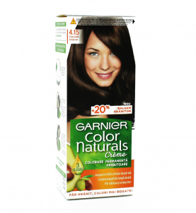 Vopsea de par - Vopsea de par permanenta Garnier Color Naturals 4.15 Ciocolata Amaruie, 112ml