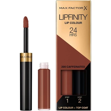 Ruj buze - Max Factor Lipfinity Ruj Rezistent 24H Nuanța 200 Cafinated - Ruj + Balsam