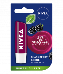 Luciu si Balsam de buze - Balsam de Buze Nivea Lip Care Blackberry Shine, 4.8g