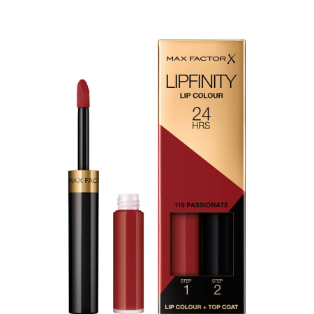 Buze - Max Factor Lipfinity Lip Colour 110 Passionate – Ruj Lichid Mat Rezistent 24 Ore